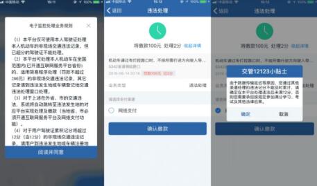 交管123123怎么处理违章缴费6942