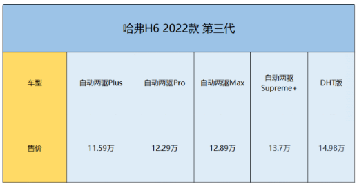 哈弗h6新款2022款价格，哈弗h6落地价全下来多少钱245
